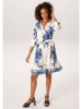 Aniston Kleid in Weiß/ Blau