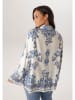 Aniston Bluse in Weiß/ Blau