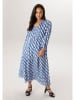 Aniston Kleid in Blau/ Weiß