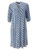 Aniston Kleid in Blau/ Weiß