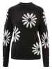 Aniston Pullover in Schwarz/ Weiß