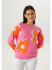 Aniston Pullover in Pink/ Orange