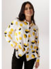 Aniston Bluse in Weiß/ Gelb/ Schwarz