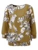 Aniston Bluse in Khaki/ Creme