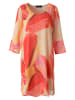 Aniston Kleid in Beige/ Rot