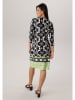Aniston Jurk zwart/wit/groen