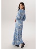 Aniston Kleid in Hellblau/ Weiß