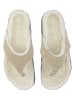 Ilse Jacobsen Leren teenslippers beige