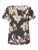 JDY Bluse "Troya" in Schwarz/ Beige