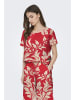 JDY Bluse "Troya" in Rot/ Beige