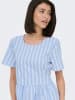 JDY Kleid "Mio" in Hellblau/ Weiß