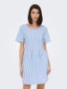 JDY Kleid "Mio" in Hellblau/ Weiß