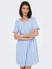 JDY Kleid "Mio" in Hellblau/ Weiß