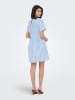 JDY Kleid "Mio" in Hellblau/ Weiß