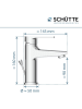 Schütte Wastafelkraan "Derby" chroomkleurig