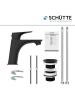 Schütte Bateria umywalkowa "Boston" w kolorze czarnym