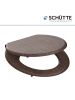 Schütte Toiletbril met softclose bruin