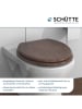 Schütte WC-Sitz mit Absenkautomatik in Braun