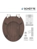 Schütte WC-Sitz mit Absenkautomatik in Braun