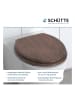 Schütte Toiletbril met softclose "Dark wood" donkerbruin