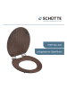 Schütte Toiletbril met softclose "Dark wood" donkerbruin