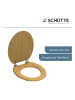 Schütte Toiletbril met softclose "Bamboe" lichtbruin