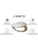 Schütte Toiletbril met softclose "Stone pyramid" beige