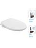 Schütte Toiletbril met softclose en bidetfunctie wit