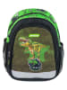 Jolly Kleurterschoolrugzakset "Dinosaurier" groen - (B)23 x (H)33 x (D)13 cm