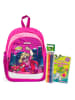Jolly Kleurterschoolrugzakset "Superhero" roze - (B)23 x (H)33 x (D)13 cm