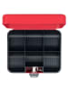 SAX Kasetka w kolorze czerwonym na pieniądze - 20 x 9 x 16 cm