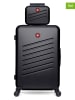 SWISS KOPPER 2tlg. Hardcase-Trolleyset "Zurich" in Schwarz