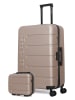SWISS KOPPER 2tlg. Hardcase-Trolleyset "Aigle" in Beige