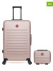SWISS KOPPER 2-delige hardcase-trolleyset "Wil" lichtroze