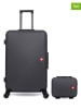 SWISS KOPPER 2-delige hardcase-trolleyset "Spiez" zwart