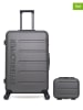 SWISS KOPPER 2tlg. Hardcase-Trolleyset "Aigle" in Anthrazit