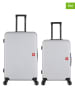 SWISS KOPPER 2-delige hardcase-trolleyset "Spiez" zilverkleurig