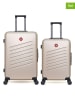 SWISS KOPPER 2-delige hardcase-trolleyset "Zurich" beige