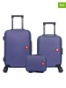 SWISS KOPPER 3tlg. Hardcase-Trolleyset "Spiez" in Dunkelblau
