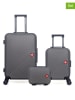 SWISS KOPPER 3-delige hardcase-trolleyset "Spiez" antraciet