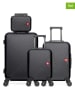SWISS KOPPER 4tlg. Hardcase-Trolleyset "Spiez" in Schwarz