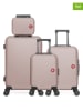 SWISS KOPPER 4tlg. Hardcase-Trolleyset "Spiez" in Rosa