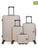 SWISS KOPPER 4-delige hardcase-trolleyset "Spiez" beige