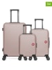 SWISS KOPPER 3tlg. Hardcase-Trolleyset "Spiez" in Rosa