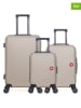 SWISS KOPPER 3tlg. Hardcase-Trolleyset "Spiez" in Beige