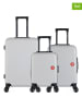 SWISS KOPPER 3-delige hardcase-trolleyset "Spiez" grijs
