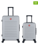 SWISS KOPPER 2-delige hardcase-trolleyset "Wil" grijs