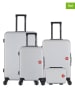 SWISS KOPPER 4-delige hardcase-trolleyset "Spiez" zilverkleurig