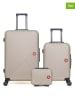 SWISS KOPPER 3tlg. Hardcase-Trolleyset "Spiez" in Beige