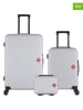 SWISS KOPPER 3-delige hardcase-trolleyset "Spiez" zilverkleurig
